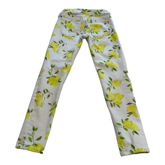 Kate Spade Ankle Length Skinny Jeans With Lemon Print - Size 23 - Picture 3 of 14